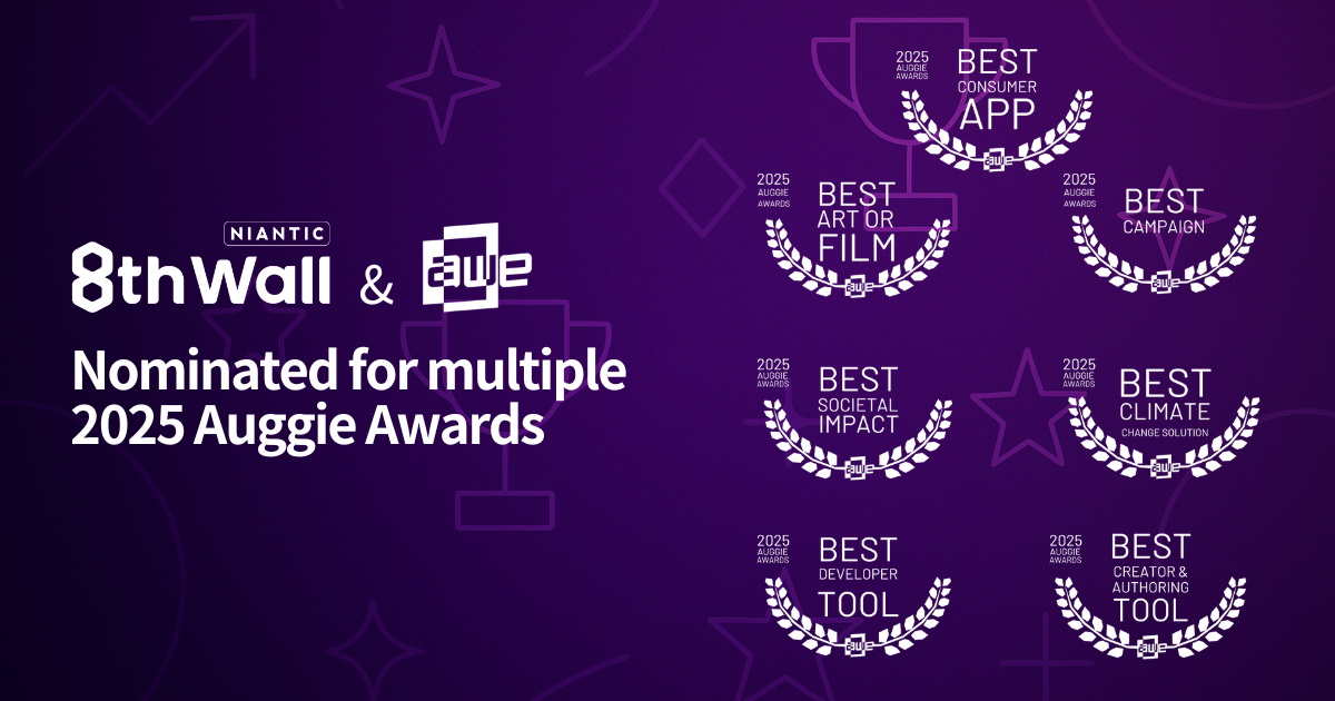 8th Wall is Nominated for Multiple Auggie Awards